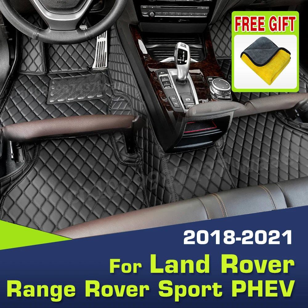 

Автомобильные коврики для Range Rover Sport PHEV 2018 2019 2020 2021, пользовательские автомобильные подушечки для ног, ковер, аксессуары для интерьера