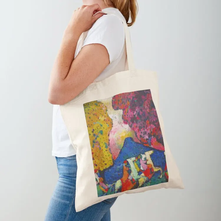 

Kandinsky Hd - Blue Mountain 1908 Tote Bag custom tote bag large tote bag Women's bags hand ladies