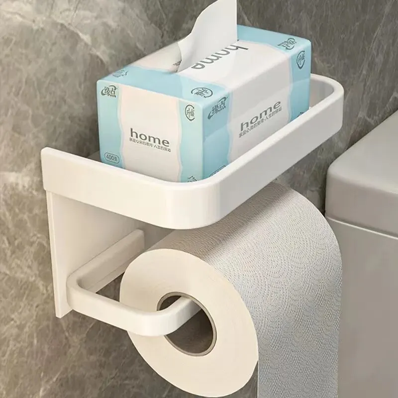 

Aluminum Alloy Bathroom Tissue Rack,Wall Mount Storage Organizer for Toiletries in Bathroom,Kitchen