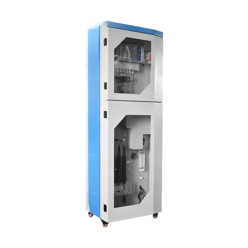 Cabinet water quality monitoring station Multi-parameter residual chlorine pH turbidity blue-green algae detector for river