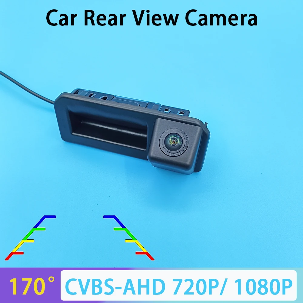 

170° AHD 1080P Car Rear Trunk Tailgate Back Door Handle Rear View Camera HD For Vento Polo Sedan Facelift 2017 - 2019 Vehicle