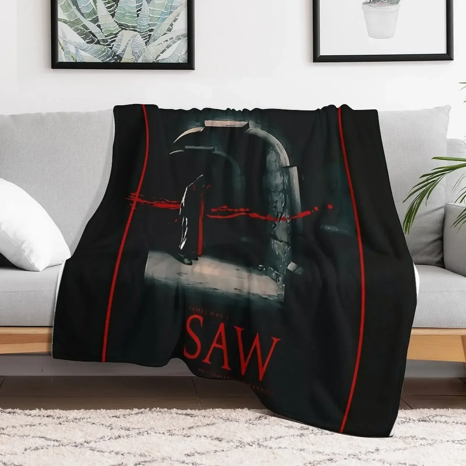 Saw 2004 Movie - Throw Blanket blankets ands anime sofa bed Flannels Blankets