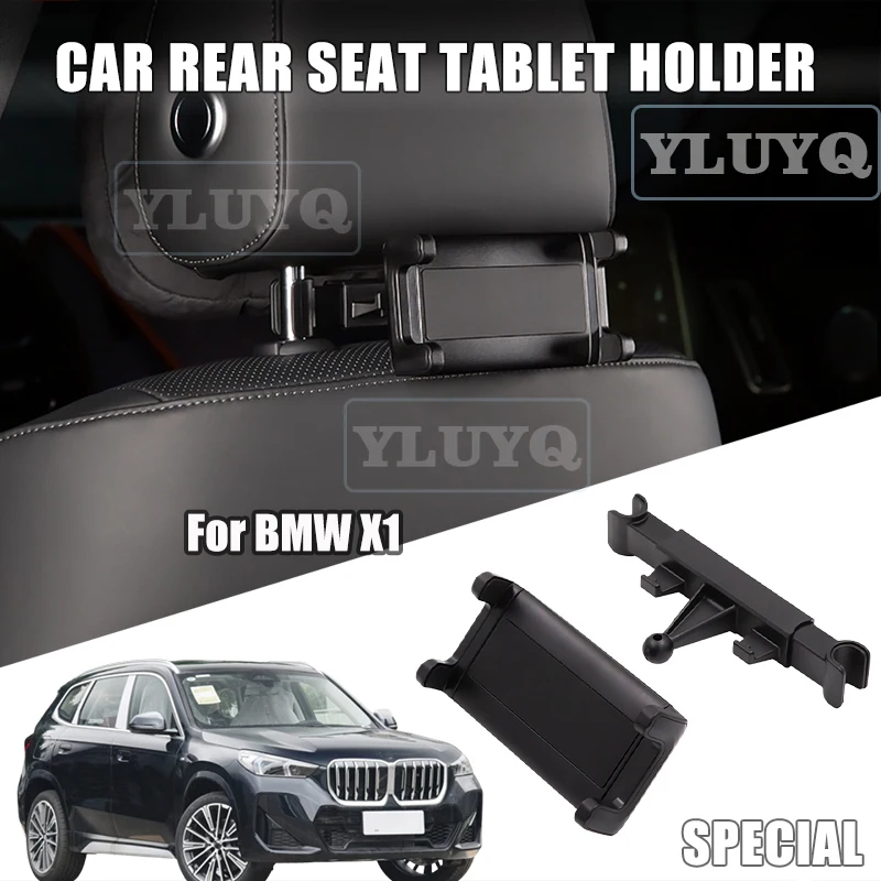 

For BMW X1 Car Tablet Holder, 360° Adjustable Phone Holder for Rear Seat, Fixed Behind Headrest, Car Interior Accessories