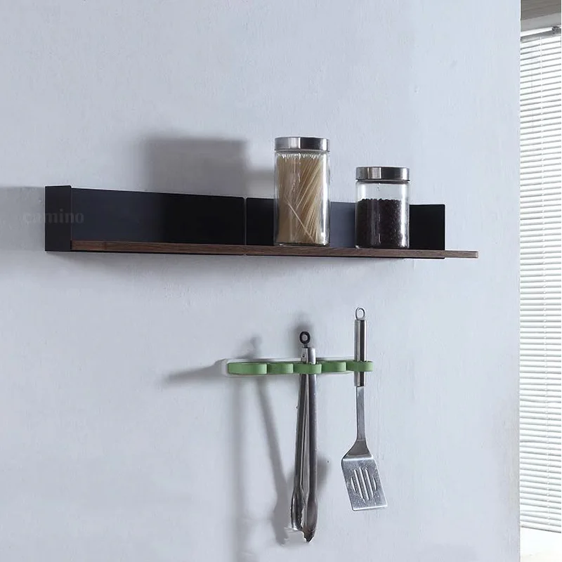 Настенная полка Многофункциональная настенная простая гостиная из массива дерева Спальня