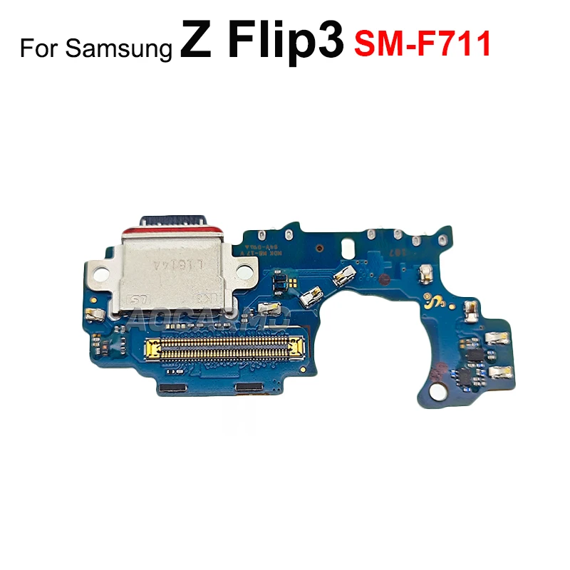 Aocarmo لسامسونج غالاكسي Z Flip4 Flip3 Z Flip 3 4 SM- F721 F711 USB شحن حوض شاحن ميناء فليكس قطع غيار الكابل