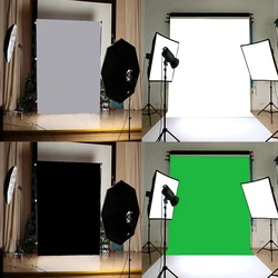 3x5ft 5x7ft Solid Color Green White Photography Background Studio Video Photo Party Props Backdrop Vinyl Fabric