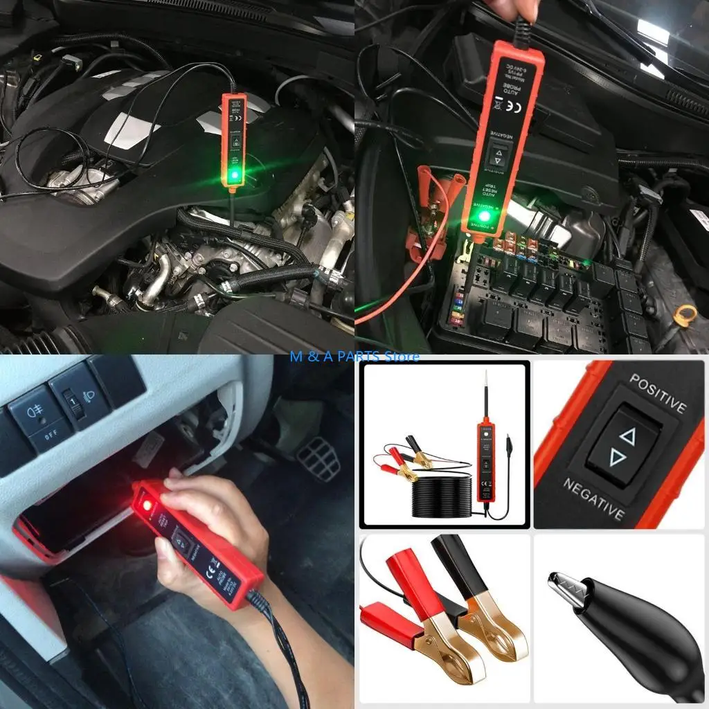 U1JF Power Circuit Probe Multi-purpose Auto Circuit Testers Suitable for 6-24V for DC Vehicle Electrical System