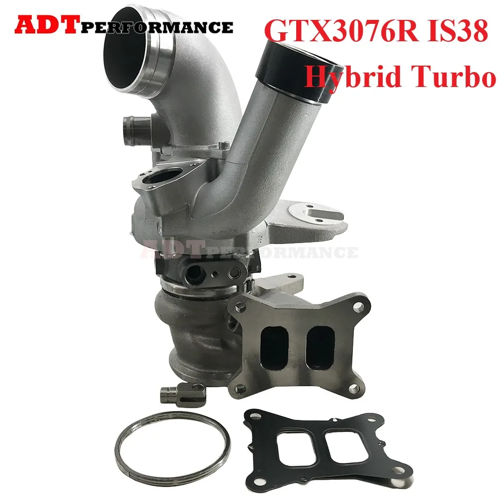 GTX3076R IS38 Hybrid Turbocharger 06K145722H 06K145722A GTX3076R Rotor Size Enlarged Compressor Housing Flow Passage 650HP