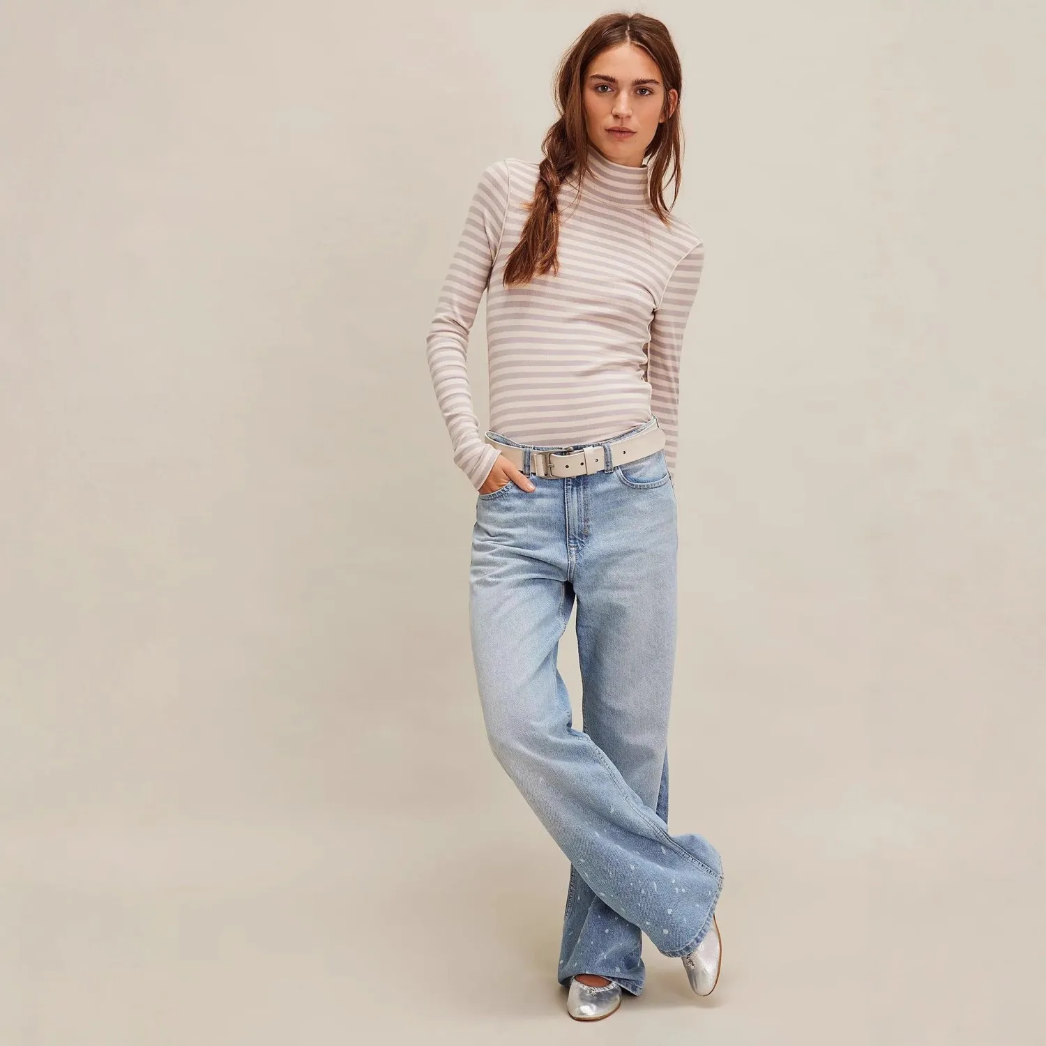 New Women's High Ne Long Sve Base irt T-irt Top Faionable Base Layer Top for Autumn Other Material 00%