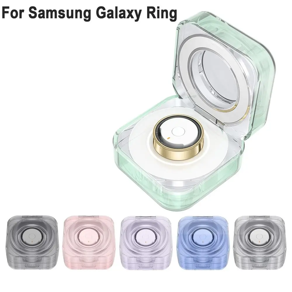 TPU Charger Box Protective Case Transparent Anti-Scratch Cover Shell Smart Ring Accessories Protector for Samsung Galaxy Ring