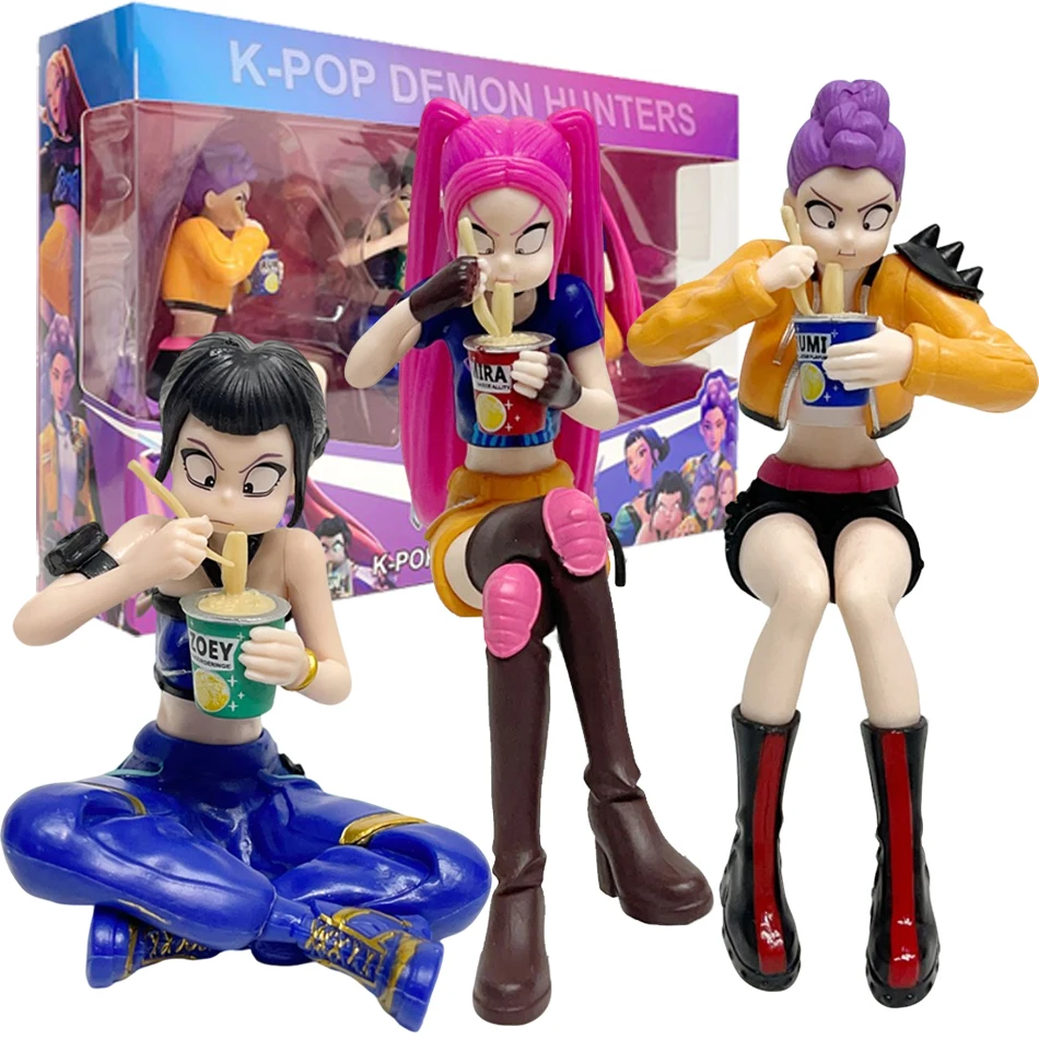 

3 шт./компл., милая охотничья группа ведьмы, фигурка KPOP, серия «есть лапши», главный герой, групповая модель, аниме-игра, модель куклы, украшение дома