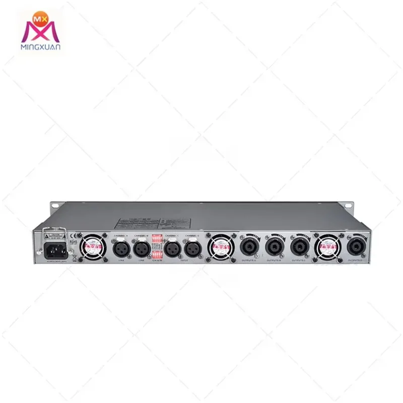 1U Digital Power Amplifier 4 Channels High Power Amplifier HIFI Stereo Amplifier view 4