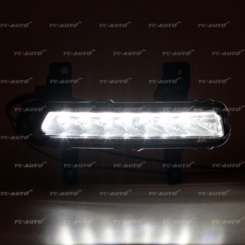 Car LED DRL Daytime Running Light Fog Light Fog Lamp Frame Cover For Geely Emgrand 7 EC718 2010-2014