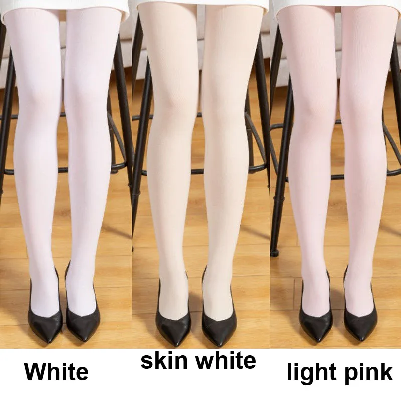 Plus Size Woman Sexy Pantyhose Spring Autumn Candy Color Multicolor 50D Velvet Tights Seamless Stockings XXL Wearable 120KGS