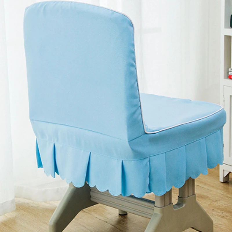 M Size Solid Color Elasticity Bar Chair Cover Short Size Seat Case-021
