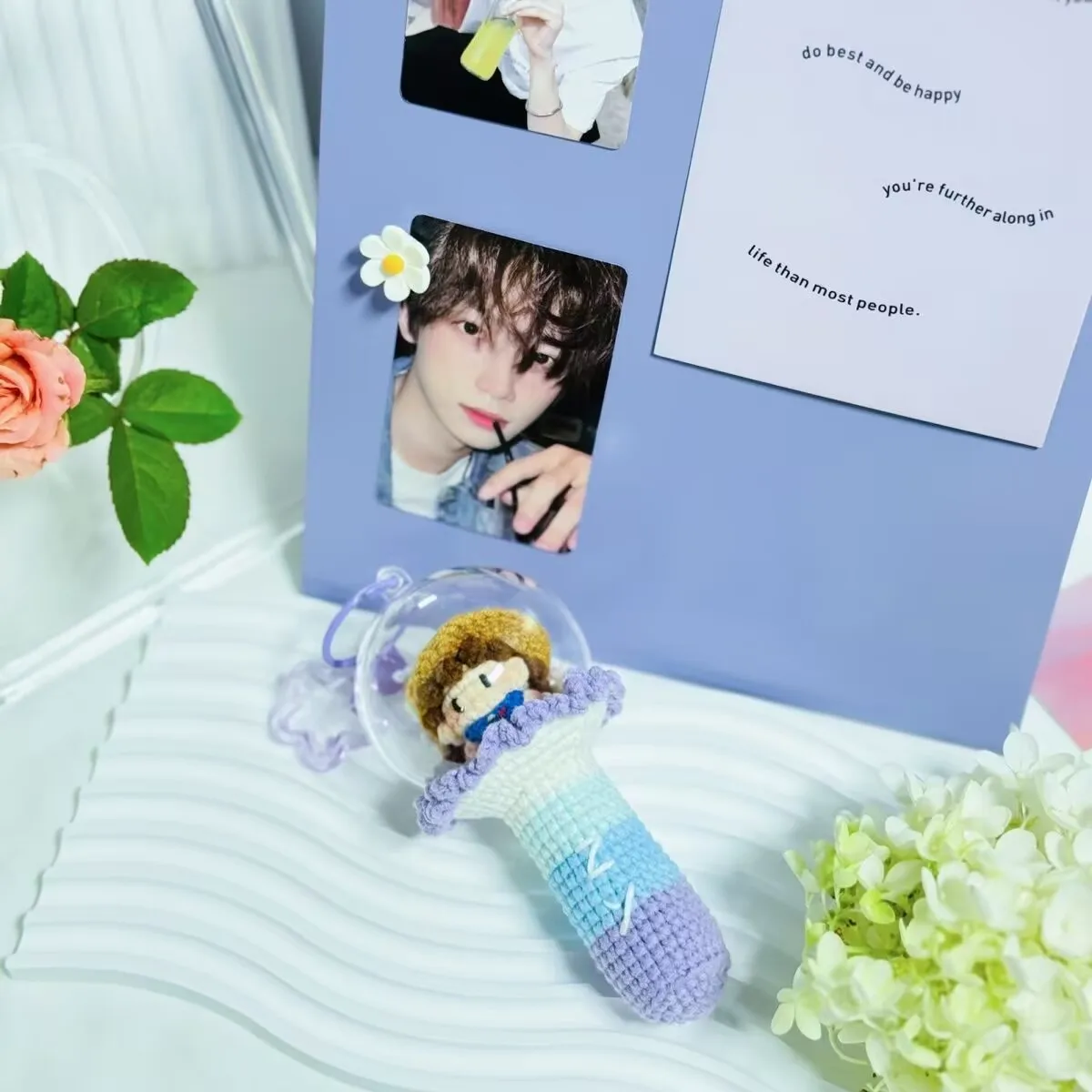 "Reverse Love Ziyu Support Peripheral Small Gummy Candy Crocheted Glowing Support Stick Bag Pendant Birthday Gift