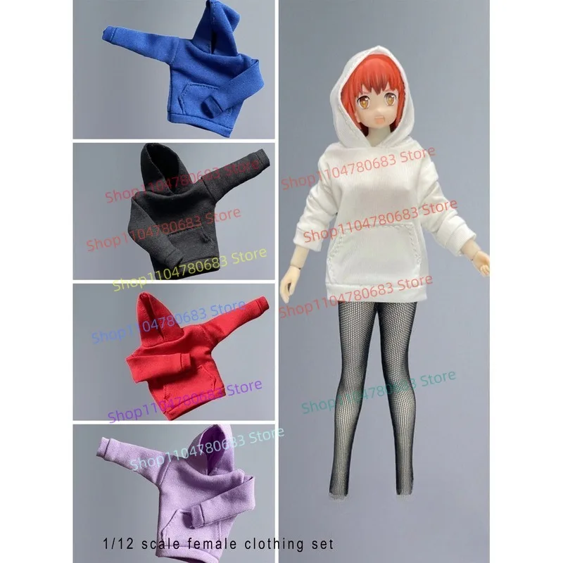1/12 Scale 6-inch Motile Mother Mini Doll Hoodie Clothes Function Dummy Costume Ornaments Gifts