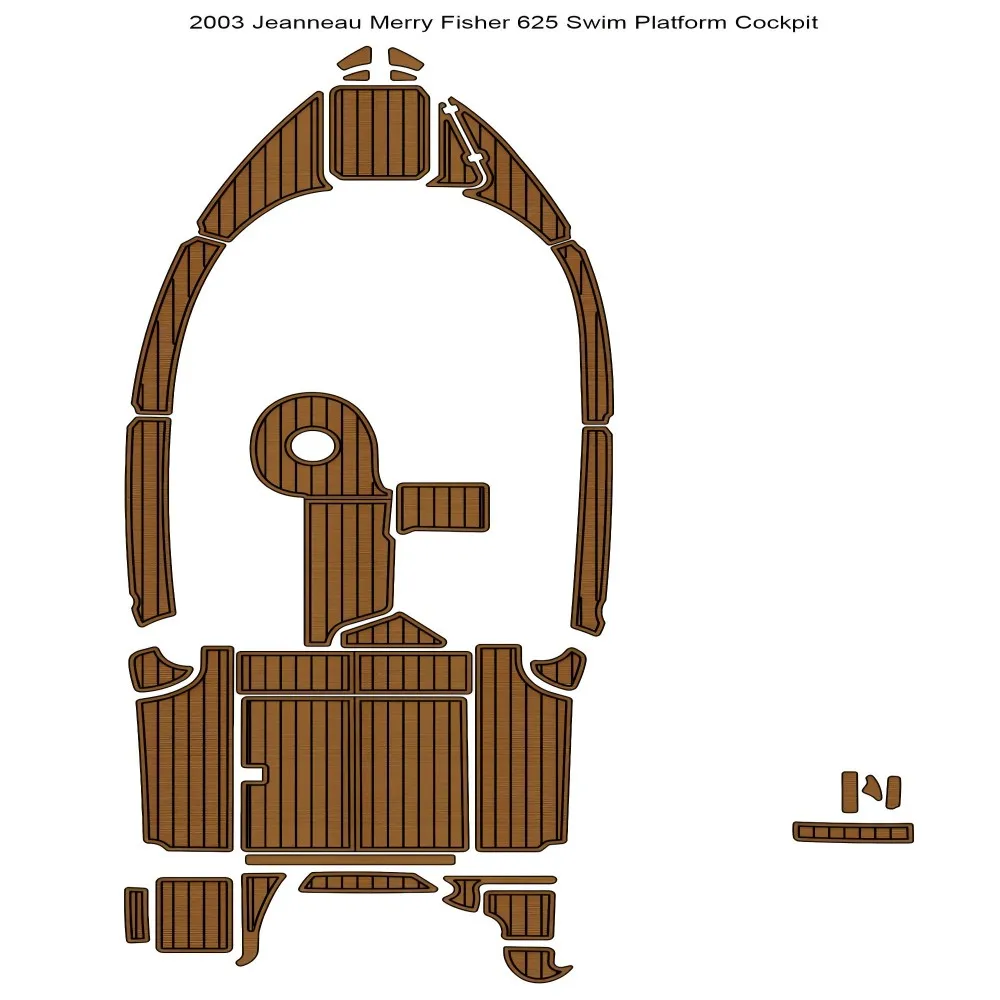 Коллекция 2003 года, jeкольм Merry Fisher 625, платформа для плавания, подстилка для кабины, лодки, EVA, Тиковый напольный коврик, SeaDek, маринемат, Gatorstep, стильный самоклеящийся