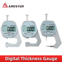 Digital Display Thickness Gauge Zinc Alloy Electronic LCD Micrometer Metric Imperial Wall Thickness Measurement Tools 0-10/20mm