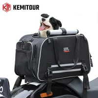 Bolsa para mascotas para motocicleta, bolsa transportadora para perros/gatos de 20 libras, bolsa transportadora de viaje para mascotas aprobada por aerolínea, transportadora de viaje plegable portátil para perros y gatos