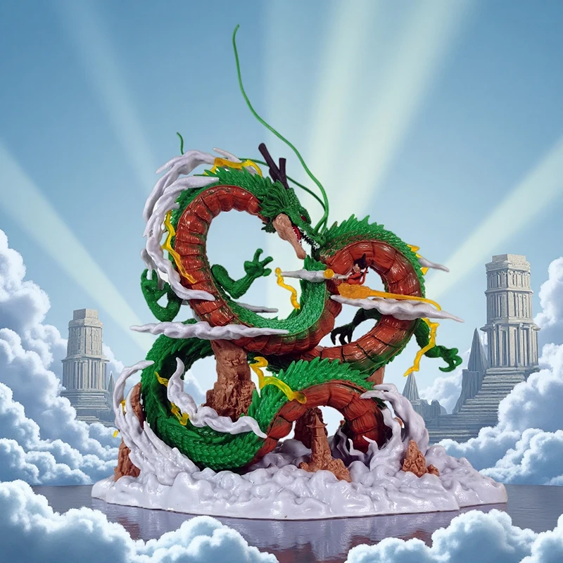 

27 см Dragon Ball аниме фигурка Шенрон фигурка Гоку и Шенрон фигурка модель ПВХ статуя кукла коллекция игрушка для комнаты подарки