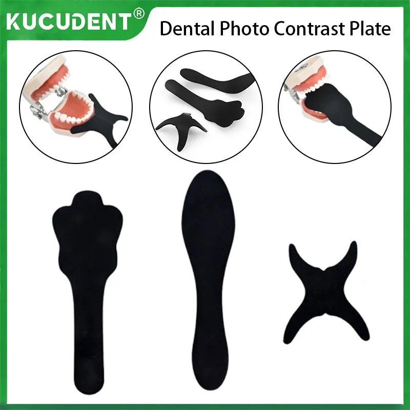 

Autoclavable Dental Photo Contrast Plate Photographic Black Background Plate Oral Cheek Palate Stainless Steel Contrast Plate