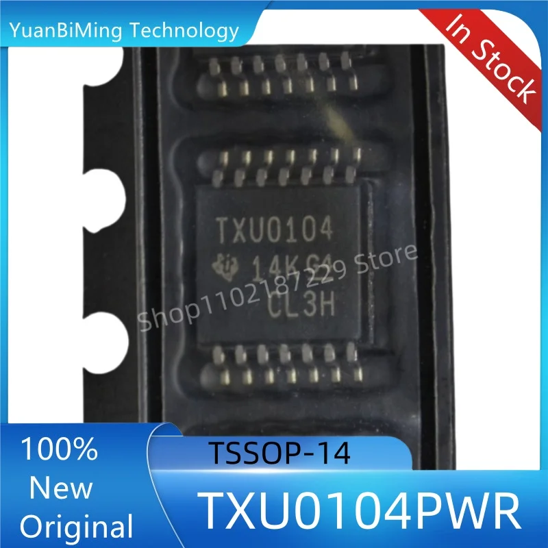 10PCS/LOT TXU0104PWR TSSOP-14 TXU0104 Level converter chip 100% New Original in stock