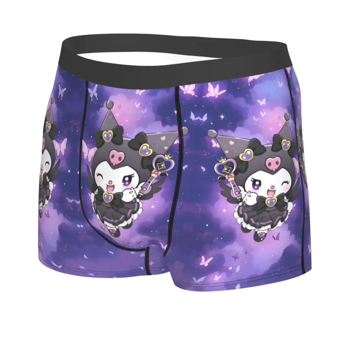 Kuromi Cartoon Movie Boxer Shorts For Men 3D Printed Classical Cartoon Movie Anime Underwear Panties Briefs Stretch Underpants