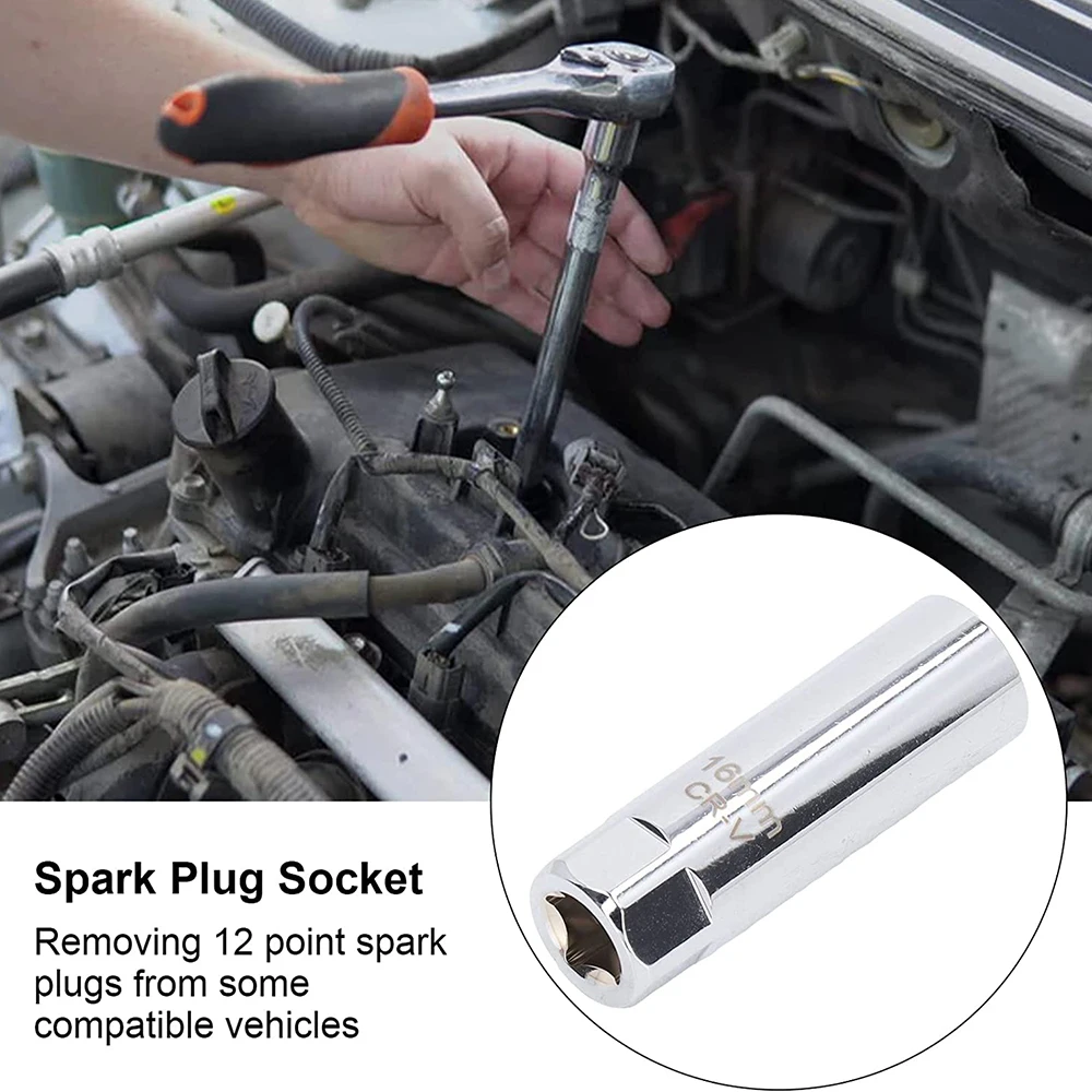 14mm/16mm Car Spark Plug Socket Universal Magnetic Spark Plug Wrench Spark Plug Removal Auto Repair Tool Practical Accessories