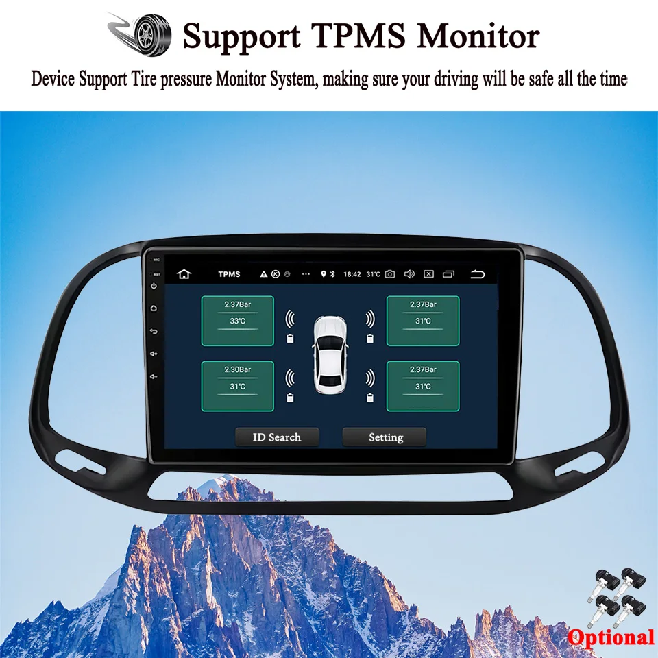 

For Fiat Doblo 2015 2016 2017 2018 2019 Auto GPS Navigation Monitor Car Radio Stereo DVD Cassette Tape Recorder Android14 8G Ram