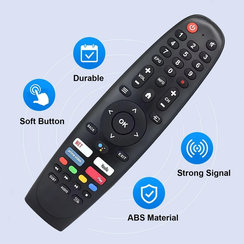 Hot Replace RM-C3408E Voice Remote Control For JVC Smart TV LT-32N3135A EC40V2FA EC32V2HA