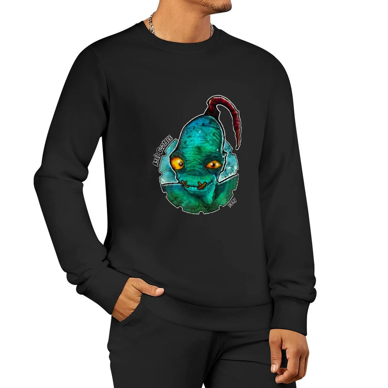 

Oddworld Abe's Oddysee 1997 Pullover Hoodie men's coat new in hoodies & sweatshirts