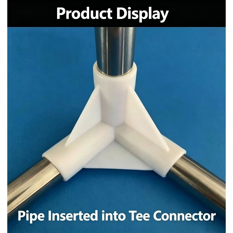 5‑Way Tee Cross Elbow Straight Connector Joint Sleeve Multi‑Way Fittings For Wardrobe Shoe Rack Bracket Frame Repair Assembly