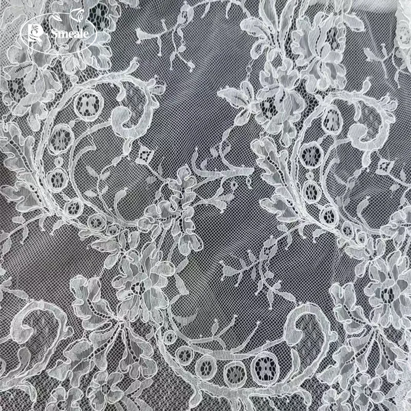 3M X 1,5M Handgefertigter Seil-Stickerei-Spitzenstoff, Hochwertiges Kleid, Hochzeitskleid, Brautkleidungszubehör Stoffe zum Nähen – Detail 8