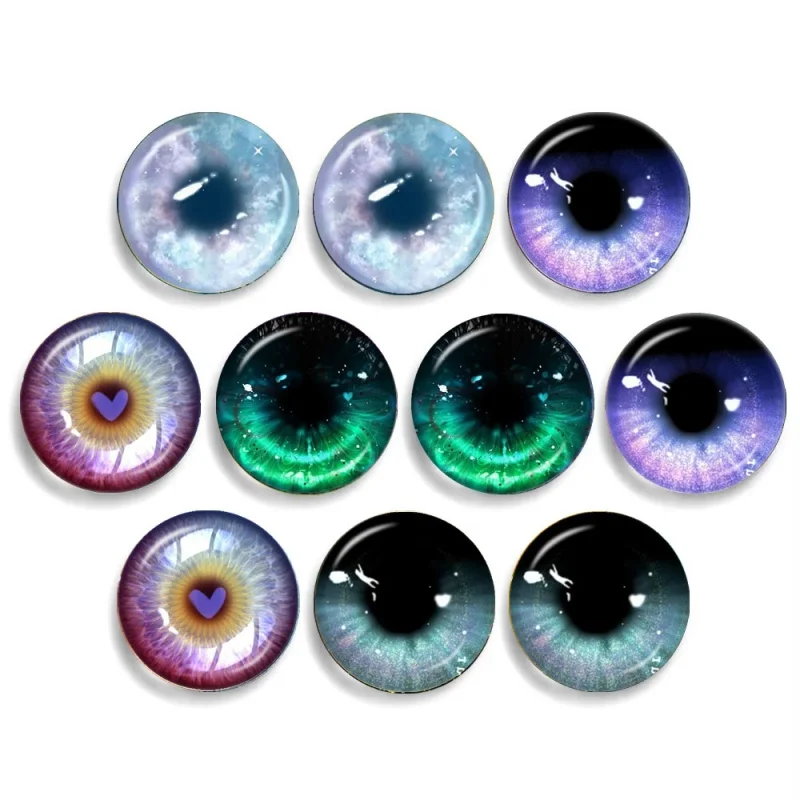 Blyth Doll BJD Toy Anime Doll Glass Eyes Cabochons Round 14MM Dragon Cat Eye Toys DIY Jewelry Accessory MIX Pupil