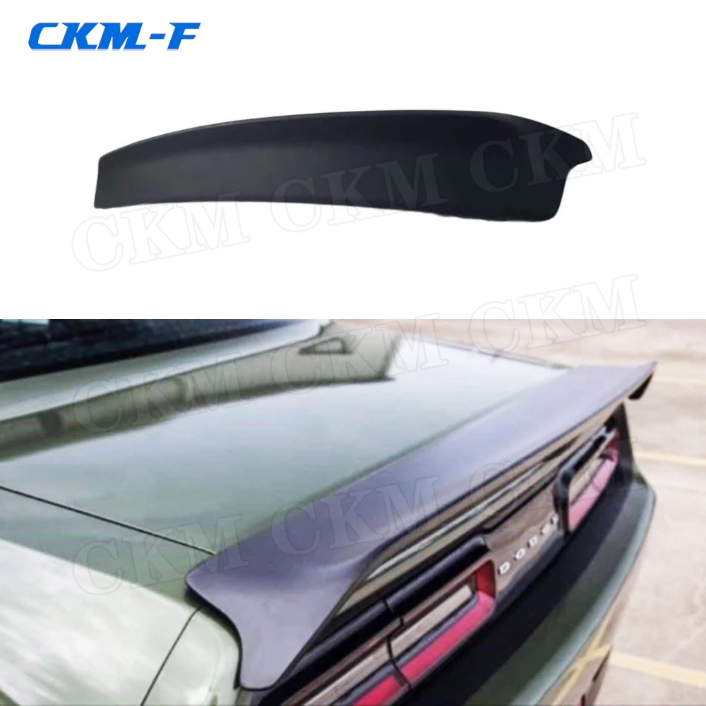 

Carbon fiber Material Rear Boot Spoiler ABS Unpainted Lip Wings for Dodge Challenger SPT D Style 2015 2016 2017 2018