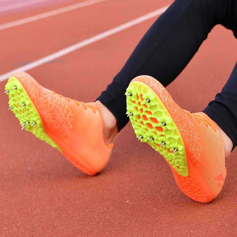Hot Selling Fashion Running Shoes Spikes Athletics Speed Men Women Professional Track Spikes Shoes Mens Trainers Race Sneakers