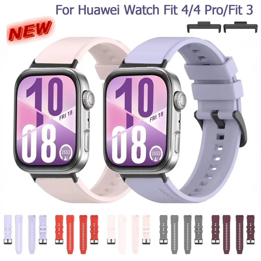 

Silicone Strap For Huawei Watch Fit 4/4 Pro sports comfortable breathable bracelet Wristband For Huawei Watch Fit 3 Accessories