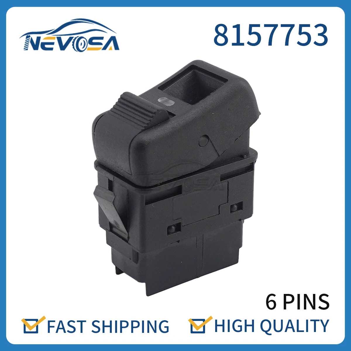 Nevosa 8157753 1624112 Differential Lock Switch Button For Volvo FH 12 16 FM 10 FL NH Truck Automatic Flip Switch Control