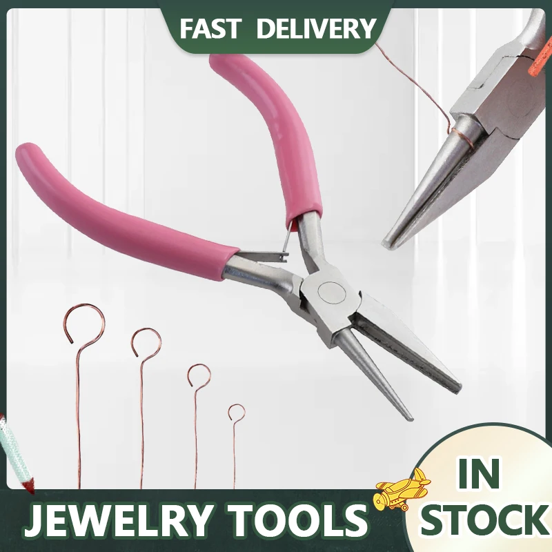 

Jewelry Pliers Mini 5 Inch Round Concave Pliers Wire Looping Pliers Precision Wire Bending Tools for DIY Jewelry Making Hobby