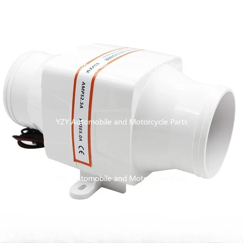 12 В 24 В постоянного тока 130CFM 270CFM Линейный трюмный вентилятор с прямым потоком Вытяжной вентилятор для комнаты двигателя 3-дюймовый 4-дюймовый вентилятор для комнаты на колесах Автомобильный яхт