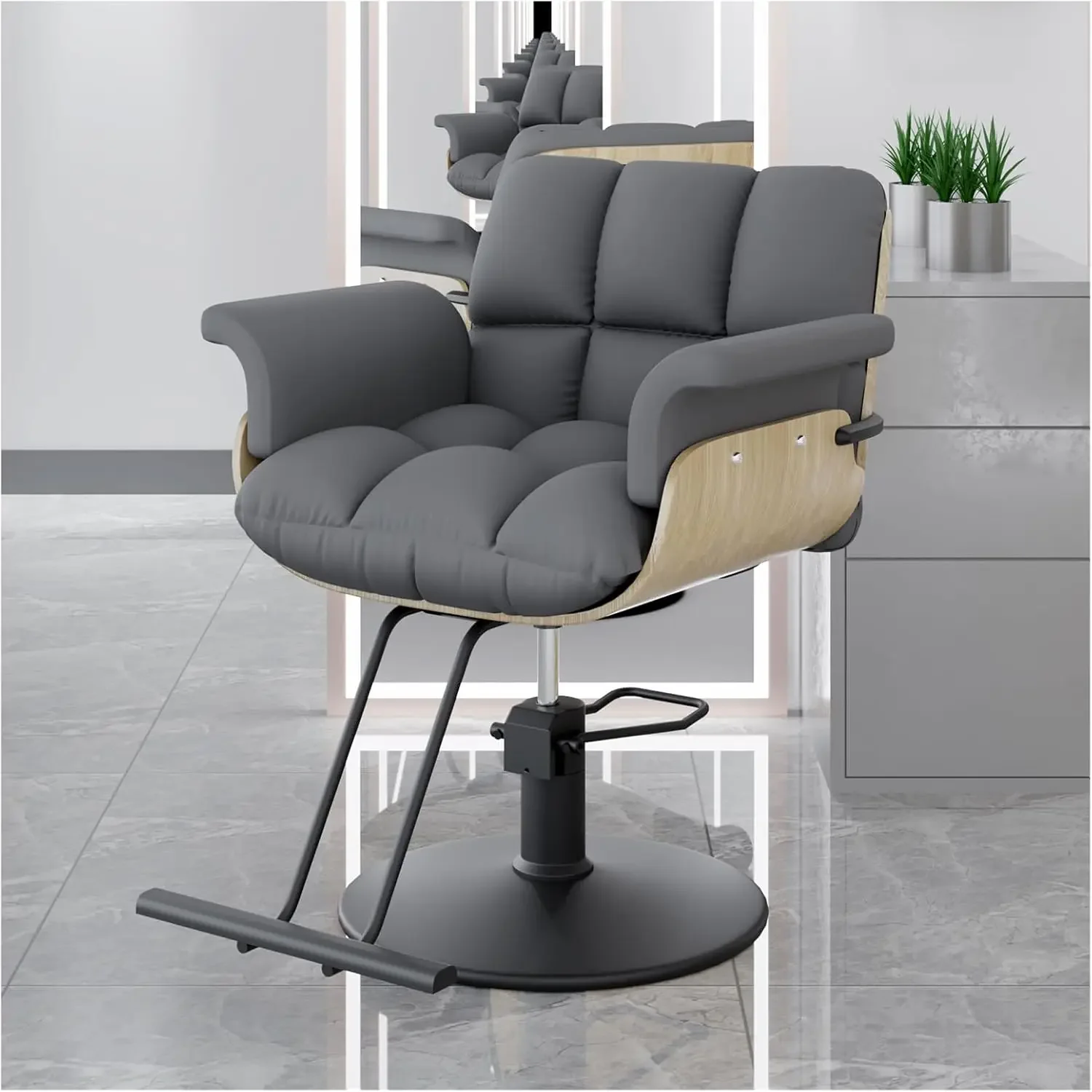 

Adjustable Cosmetic Barber Chair Barbershop Beauty Hair Cutting Recliner Saddle Hydraulic Facial Silla De Barbero Furniture