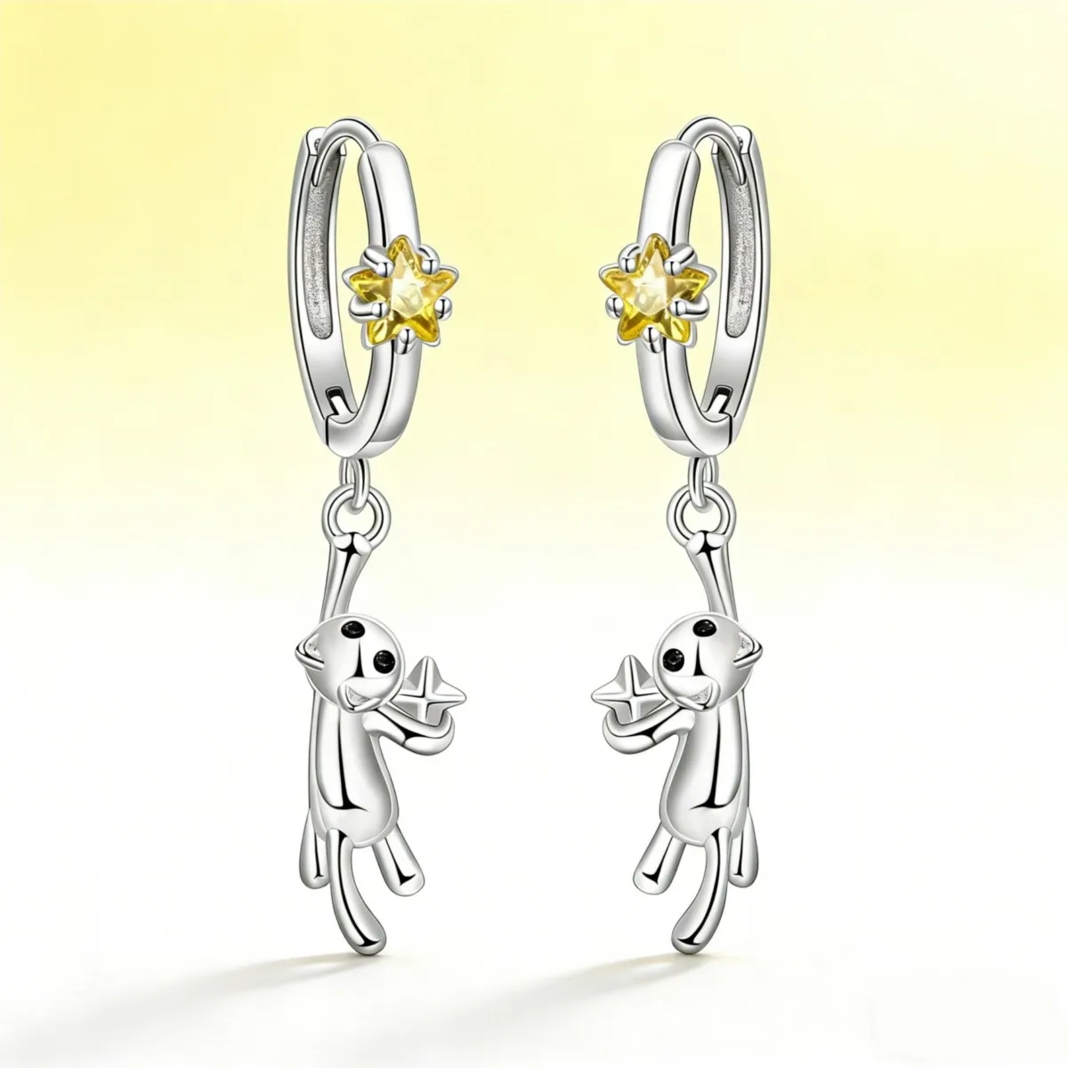 S925 Sterling Silber Ohrringe Elegante Tier-Ohrringe mit Elefant, Katze, Hund für Frauen Tägliches Tragen Geburtstagsgeschenk Feiner Schmuck Geschenk