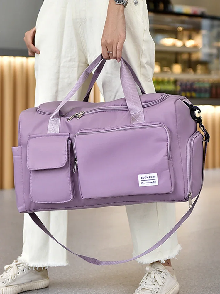 

UNIXINU Carry On Travel Bag Large Capacity Weekender Overnight Duffle Bags with Shoe Compartment Sports Fitness Bags Women