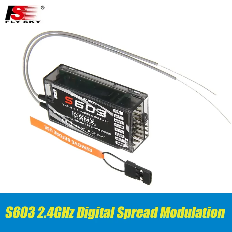 S603 2.4GHz Digital Spread Modulation 6CH Receiver For DX6i JR DX7 JR RC Transmitter