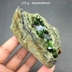 Big! Rare Pakistan Green Demantoid Garnet Crystal Cluster High Dispersion Mineral Specimen Collector