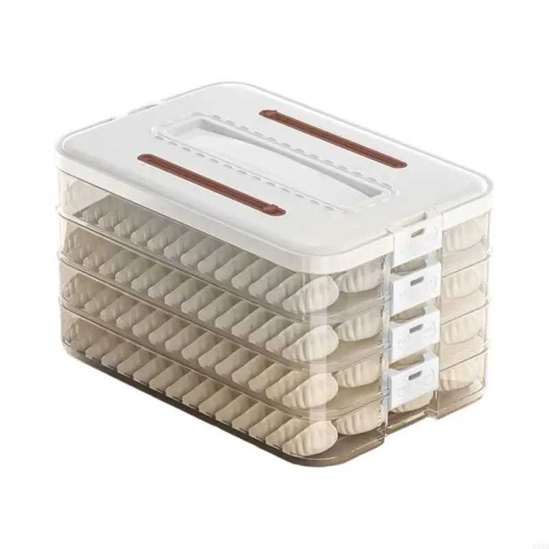Modular Refrigerator Storage Containers For Dumplings Leakproof Kitchen Accessories 0XXB