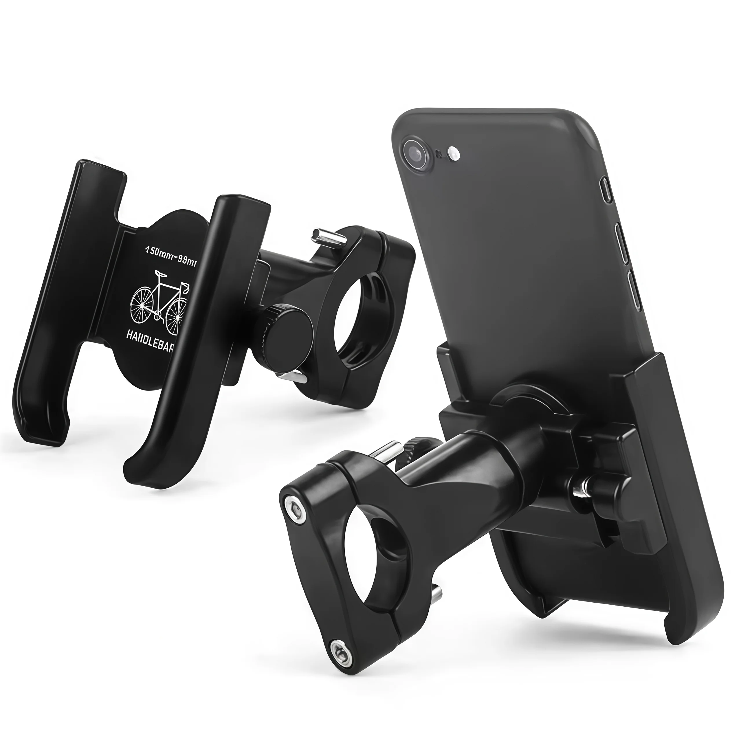 

Universal Motorcycle Phone Holder 360° Rotating Aluminum Alloy Adjustable GPS Holder For iPhone Xiaomi Samsung Huawei