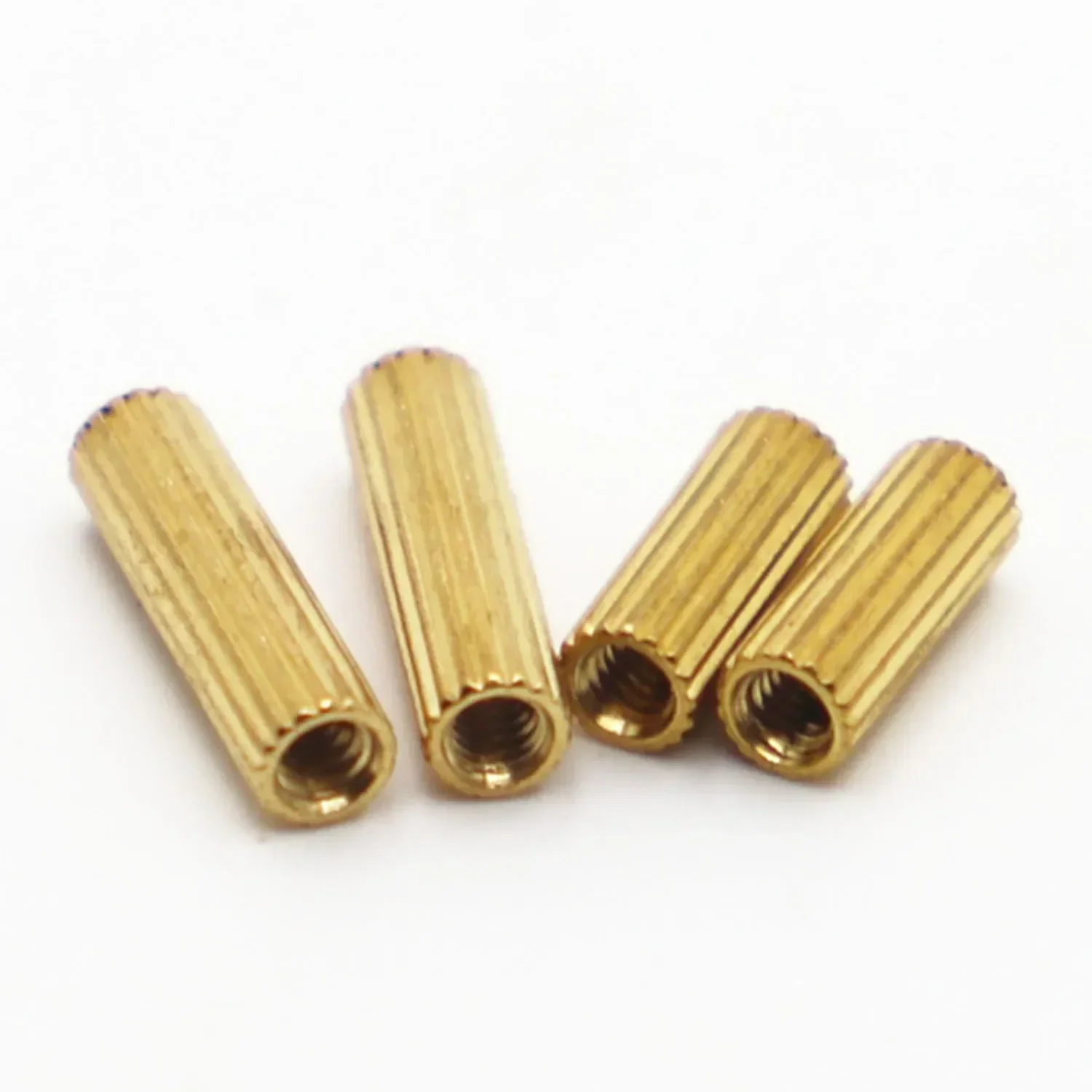 Brass Round Standoff Spacer 2mm Female to Female Thread M2 Threaded Spacer L 3mm-30mm for Electronic Components