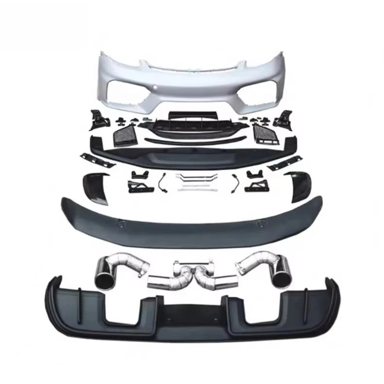 

STLF Performance Parts Body Kit for Cayman 718 to GT4 2017 Including Front Bumper Assembly Grille Rear Diffuser